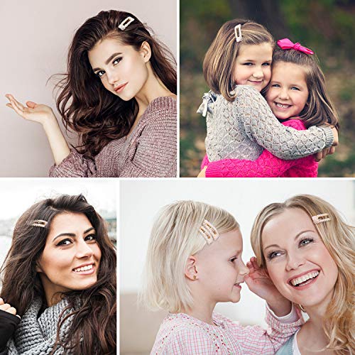 CINEEN 12 Stücke Perle Haarspange Künstliche Haarnadeln Haar Snap Clips Haarklammern Haarspangen Zubehör Für Mädchen Damen