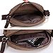 Zicac Men's Small Canvas Shoulder Bag Briefcase Messenger Bags Satchel (Coffee)