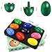 Philonext Kids Crayons Painting Egg Shape Wax Crayon, Toddlers Crayons Palm-Grip Paint Crayons, Sticks Stackable Toys Paint Crayons Painting Pencil Sticks Washable for Toddlers Kids Children (9 Color)