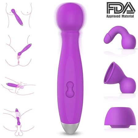 D-DOLL Wireless Magic Wand Massager Vibrator Clit Erwachsene Sex-Spielzeug-Wasserdicht und Leise USB-Wiederaufladbar Für Frau