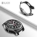 KPYJA for Samsung Galaxy Watch 3 Case, Soft TPU Protective Cover Bumper Shell Compatible with Samsung Galaxy Watch 3 (2020) Smartwatch Accessories (41mm, Black+Black)