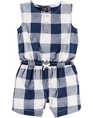 Baby Girls' Plaid Fashion Romper