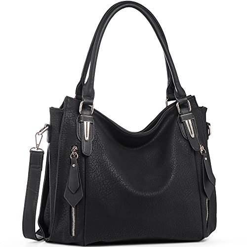 Handbags for women shoulder tote zipper purse pu leathe…