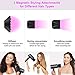Hair Dryer, slopehill Professional Salon Negative Ions Hair Blow Dryer for Fast Drying, Lightweight Bioceramic with Powerful Hot/Cool Wind, 3 Magnetic Attachments,UL Approved