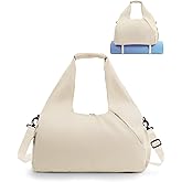 RHDZO Gym Bag for Women with Shoe Compartment Yoga Mat Bag with Wet Pocket and Water Bottle Holder Weekender Bag with Strap