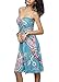 YiYaYo Womens Sexy Bohemian Vintage Strapless Summer Tube Top Dress Beachwear