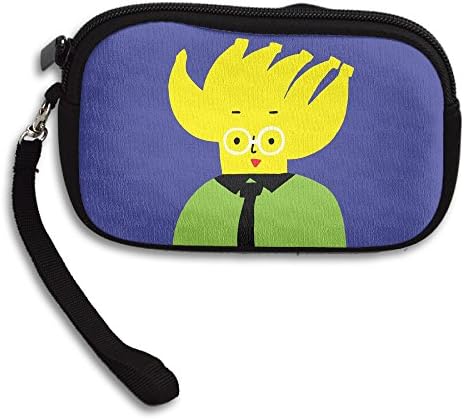 Humor Banana Man With Glasses Small Money Wallet Coin Purse Pouch Bag