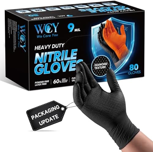 Amazon.com: 9 mil Nitrile Powder Free Gloves 50 Pc (Extra Large