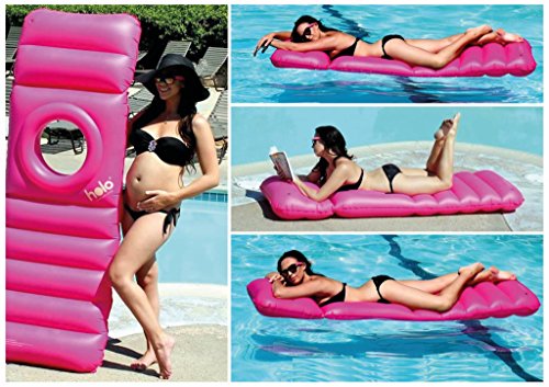 Holo - The Inflatable Maternity Pillow Raft with a Hole to Lie on your Stomach During Pregnancy - Pink
