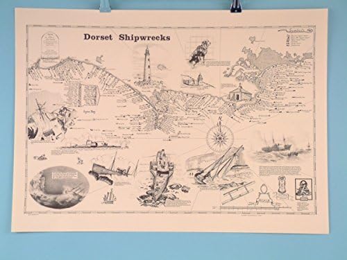 Dorset Shipwrecks Map / Scroll by SDL Imports