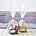 LazyMe Clear Easter Basket Cellophane Bags Shrink Wrap Bags Cello Bags for Gift Basket, 18x30 inch (10 pcs)