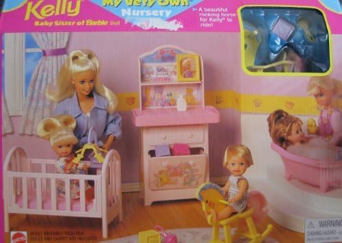 Barbie Kelly My Very Own Nursery Playset (1997 Arcotoys Mattel)