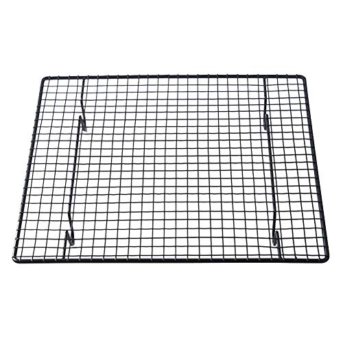 Starnearby Folding Carbon Steel Nonstick Cooling Rack Grid Baking Tray for Bread/Cake
