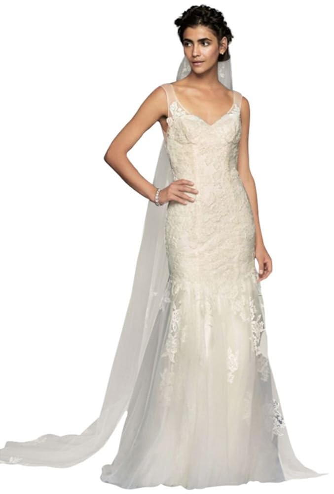 melissa sweet illusion tank wedding dress