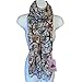 P & R Women's Print Owl Bird Patterns Scarves Shawl Large Size18090cm Voile Soft Wraps