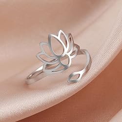 Dreamtimes Lotus Flower Rings for Women