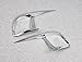 Beautost Fit for Toyota Highlander 2015 2016 2017 2018 2019 Chrome Rear Fog Light Lamp Cover Trim