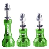 Smatree Aluminum Thumbscrew/Thumb Knob for Gopro Session, Hero5/4/3/3+/2/1 ( 3PCS, 1 Long + 2 Short) - Green