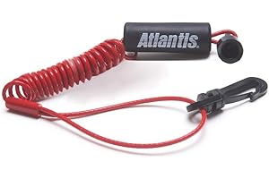 Atlantis Sea Doo Safety Kill Switch Tether Floating Lanyard Key Red 278001431