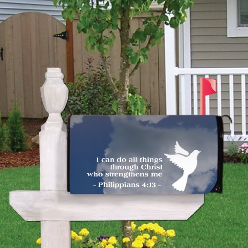 Philippians 4:13 - Religious Design #5 - Magnetic Mailbox Cover