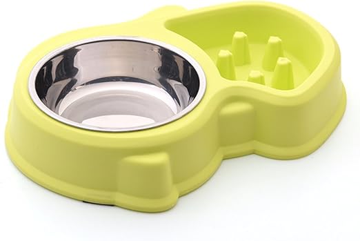 stainless steel maze dog bowl