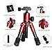 ZOMEI ZM-HR-CK30-RED-01 Lightweight Compact Aluminum Alloy Mini Desktop Tabletop Tripod with 360 Degree Panoramic Ball Head and Quick Release Plate for Canon Nikon DSLR Cameras, etc, Red