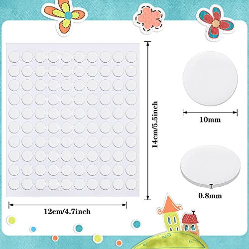 1500 Pieces Double Sided Adhesive Dots Clear Sticky Tack Tape Removable