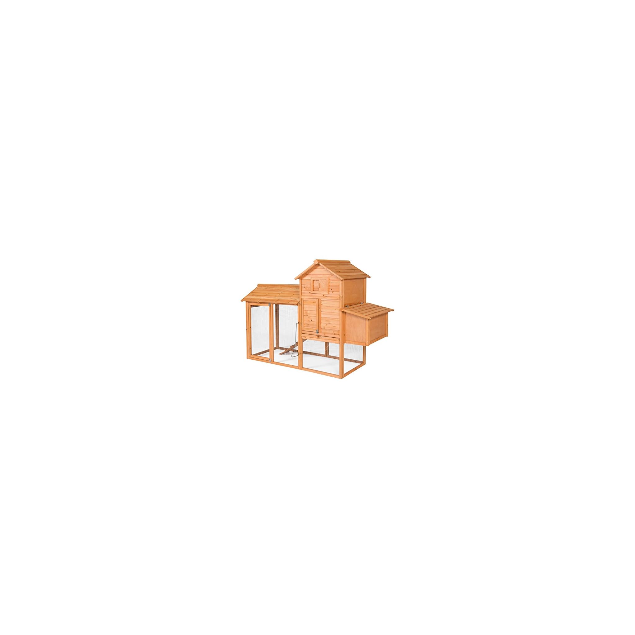 Best Choice Products 80in Outdoor Wooden Chicken Coop MultiLevel Hen