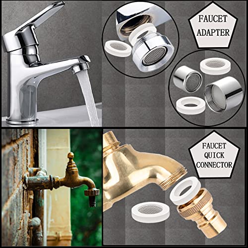 TWCC 60 PCS Water Hose Silicone Gasket Assortment Kit VMQ Silicone