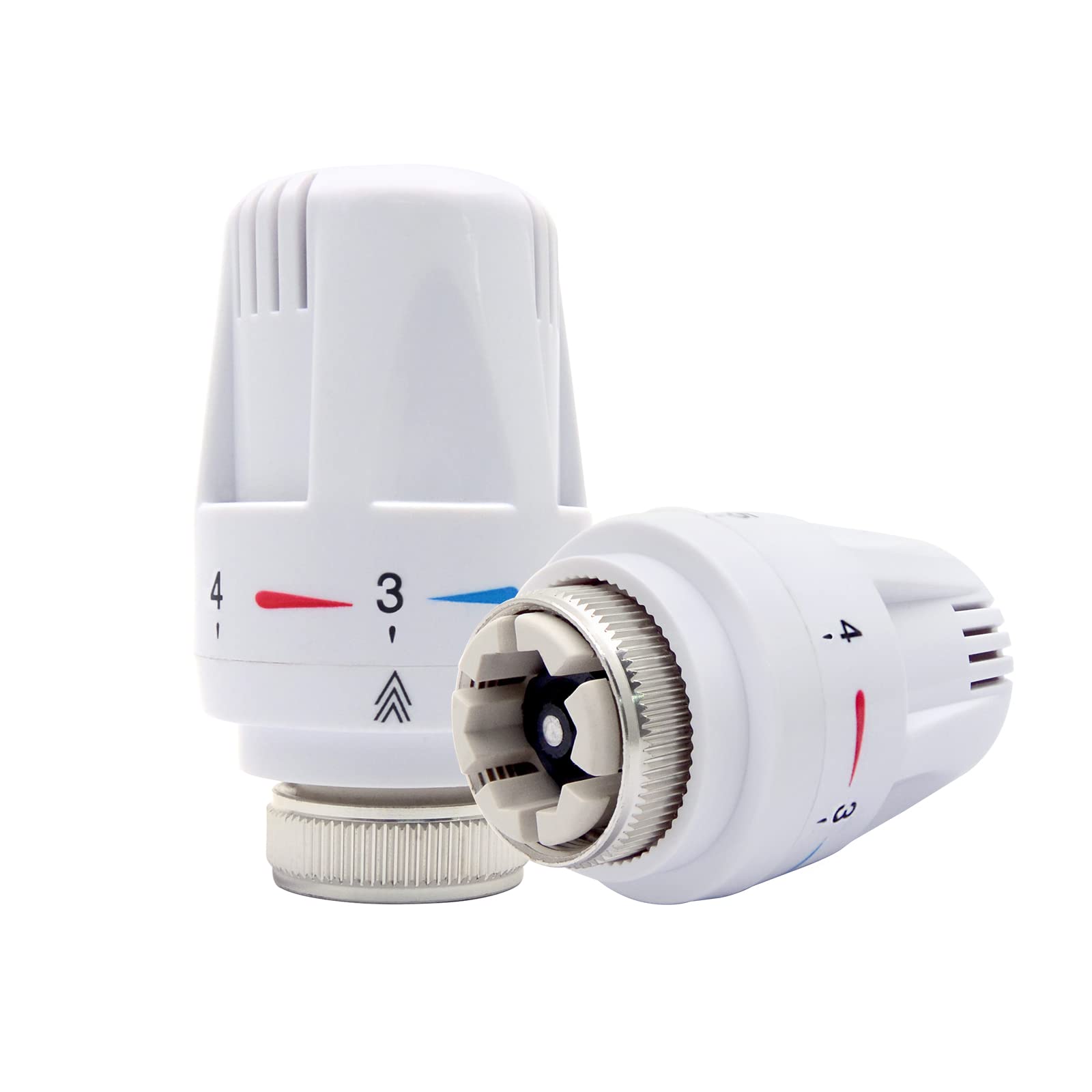 Temperature Control Valves SENRISE Thermostatic Valve Head Automatic Standard Radiator Valves Replacement Fixed Head (Head Only)