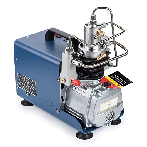 High-Pressure Air Compressor Pump, Auto-Stop 110V 30Mpa Electric Air Pump Air Rifle PCP 4500PSI Paintball Fill Station for Fire Fighting and Diving - Thumbnail 2