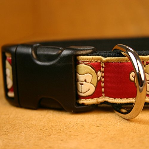 1" Garnet Monkeys Large Hemp Collar