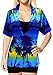 La Leela Women Hawaiian Shirt Blouses Tank Beach Top Casual Aloha Boho Holiday Button Up