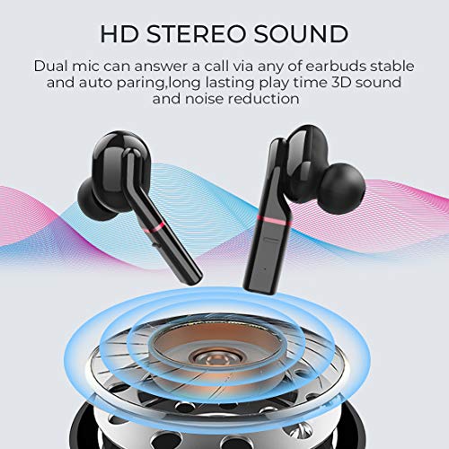 QIEU Wireless Earbuds, Bluetooth Earphones inEar, Premium Sound