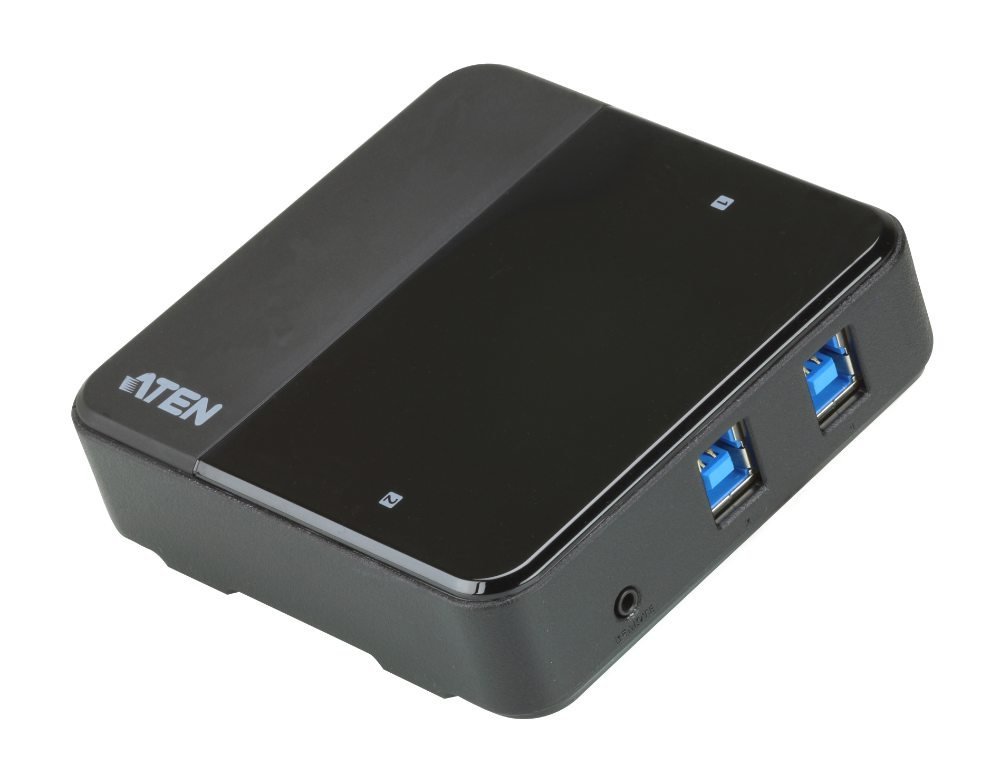 Aten US3324 2-Port USB to USB-C Sharing Black