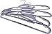 Pack of 50 Premium Quality TPR Plastic Hangers - Easy-On Slot - Non-Slip Pads - Center Tie Holder – 10 Grey Finger Clips Included - Slim & Sleek Design – by Utopia Home