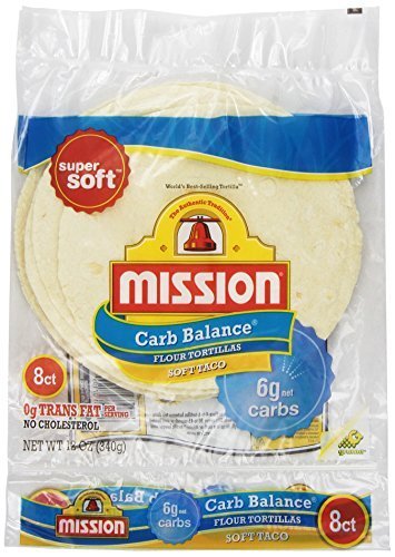 Mission, Flour Tortilla - Low Carb -Soft Taco, 8 ct, 12 oz by Mission