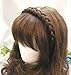 Thai Headband Elastic Stretch Hair Braided Hairpiece Hair Accessories Bohemian style. (1 Brown 2Cm)