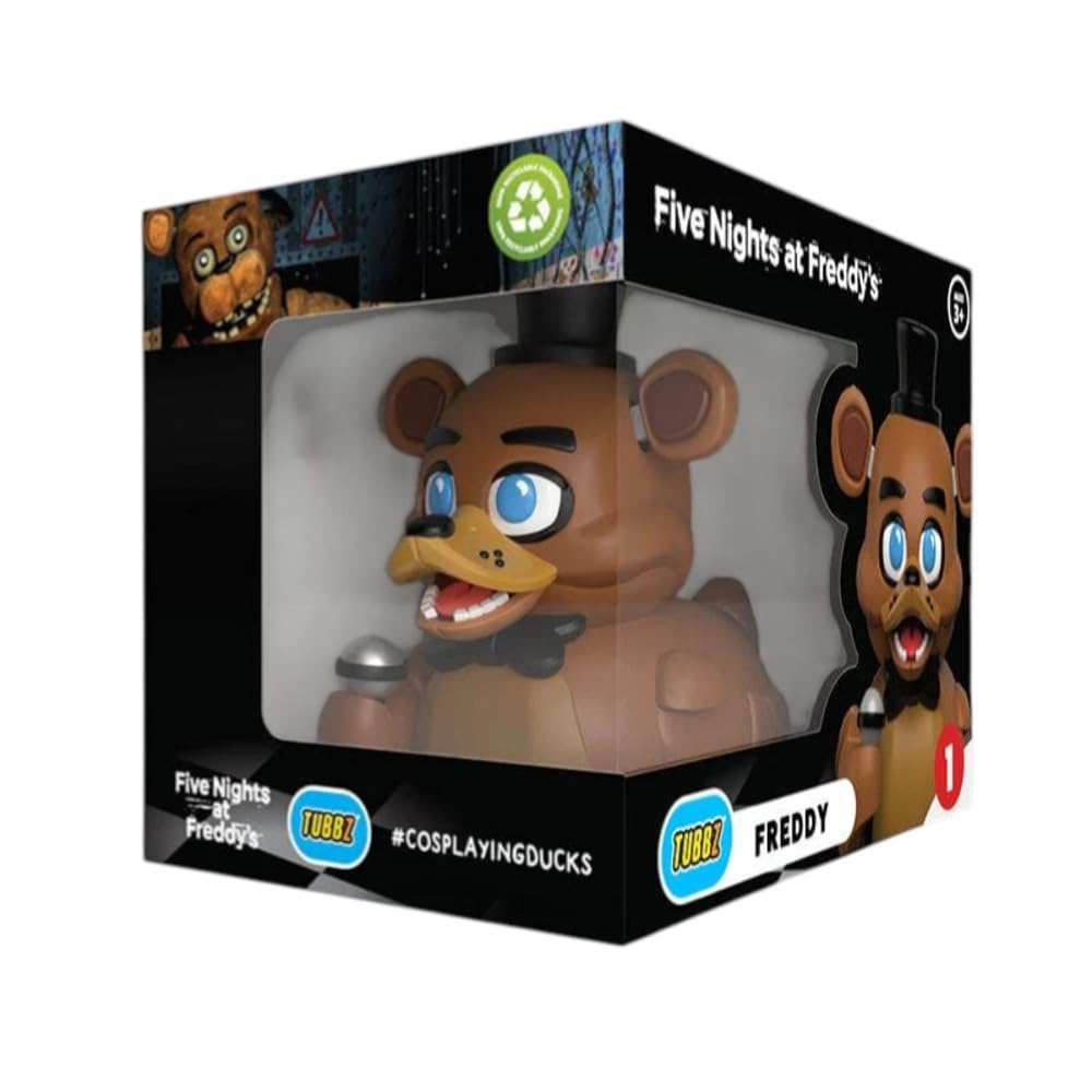 TUBBZ Boxed Edition: Five Nights At Freddy's - Freddy Fazbear Cosplaying Rubber Duck Vinyl Figure — image 1