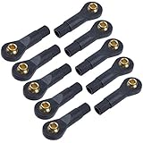 HobbyPark Universal Plastic M3 Turnbuckle Rod Ends with Hollow Balls Joint for RC Airplane/Car/Boat (10-Pack)