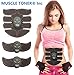 ABS STIMULATOR & MUSCLE TONER - Portable Muscle Trainer with Rhythm & Soft impulse - 6 Modes & 10 levels with Simple Operation - Ultimate abs stimulator for Men Women
