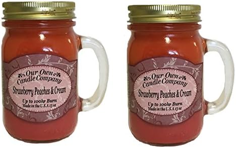 Our Own Candle Company Strawberry Peaches and Cream 2 Pack