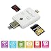 HonkTai USB OTG Card Reader, SD/SDHC / SDXC/TF Card Reader Compatible iPhone X/ 8/8 Plus 5/5s/6/6s/6s Plus/ 7 Plus Computer PC & OTG Android