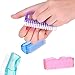EBOOT 4 Pieces Handle Plastic Nail Brush Nail Hand Scrubbing Cleaning Brush (Large, Multicolor)