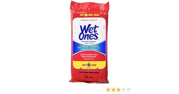 Amazon Com Wet Ones Antibacterial Hand Wipes Fresh Scent 20