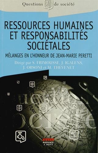 Ressources humaines et responsabilités sociétales