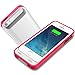 iPhone 5S Battery Case, iPhone 5 Battery Case - Maxboost Atomic S Portable Charger for iPhone 5/5S [MFI Certified] External Protective 2400mAh Battery Charging Juice Power Bank [Glossy White/Pink]