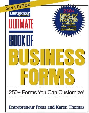 Ultimate Book of Business Forms: 250+ Forms You Can Customize (Ultimate Series) Paperback – Illustrated, August 1, 2010