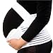 ilovebaby Pregnancy Support Belt, Maternity Belt – Support Waist / Back / Abdomen Band, Belly Brace Velcro Attachments, White Color, Size M