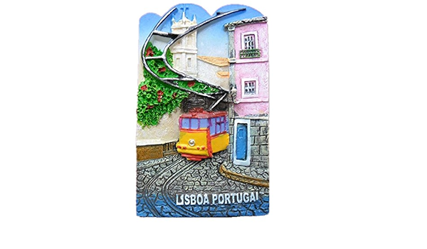 Jian Ai, Imán 3D para nevera de Lisboa Portugal, souvenir de ...